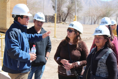 Vecinos de Calama conocen in situ avance del Proyecto «Potenciamiento Planta de Tratamiento de Aguas Servidas Tratacal»