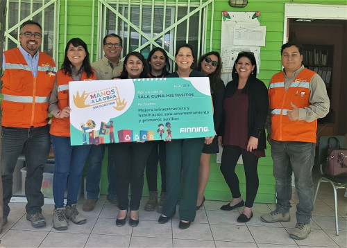 Sala Cuna Mis Pasitos mejorará infraestructura gracias a Finning Sudamérica