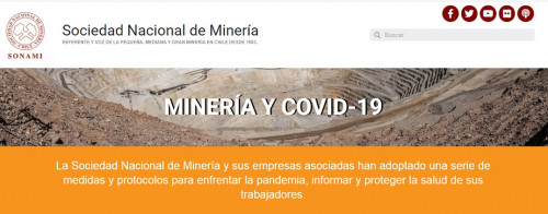 Sonami crea mini-sitio web sobre minería y COVID-19