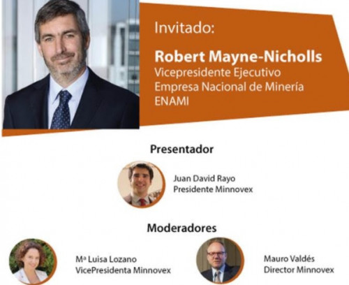 Tercer coloquio de Minnovex contará con la participación del vicepresidente ejecutivo de Enami