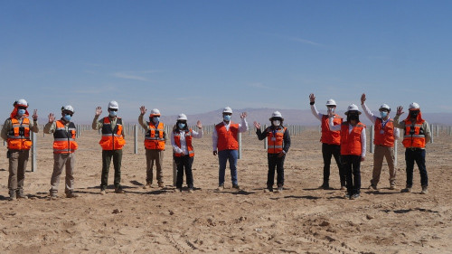 Seremi de Energía  de Antofagasta conoce en terreno avances de los proyectos renovables desarrollados por Mainstream en la región