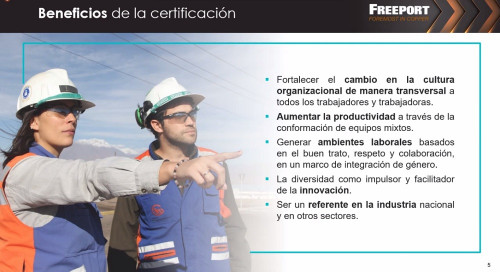 Empresas AIA conocen experiencia de El Abra como primera minera privada en cumplir Norma Chilena de Igualdad de Género