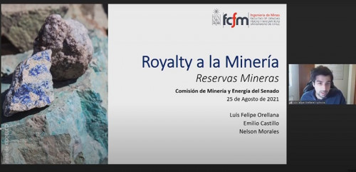 Académicos del DIMin presentan trabajo sobre royalty minero en Comisión de Minería y Energía del Senado