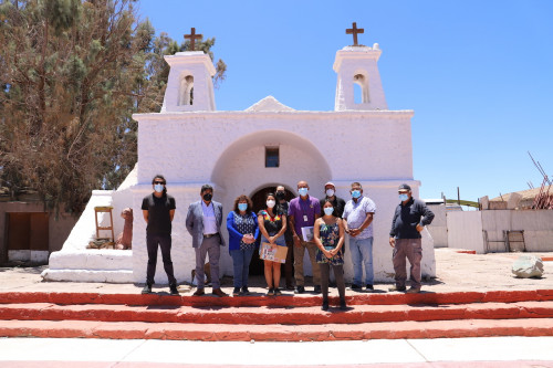 Inician obras de restauración en la réplica de la Iglesia de Chiu Chiu en el Parque El Loa