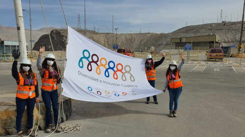 Chuquicamata izó banderas de Diversidad e Inclusión en sus diferentes gerencias