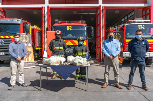 El Teniente entrega test de antígenos a Bomberos de la región de O´Higgins