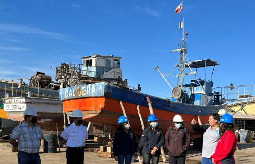 Candelaria renovó infraestructura para mantención de embarcaciones de pescadores de Caldera