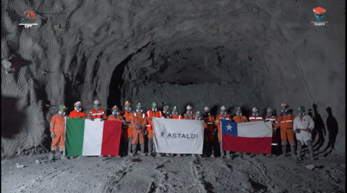 Construcción de nuevo túnel de acceso en El Teniente concluyó su etapa minera