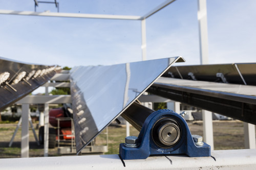 Parte construcción de la planta solar más grande de Chile
