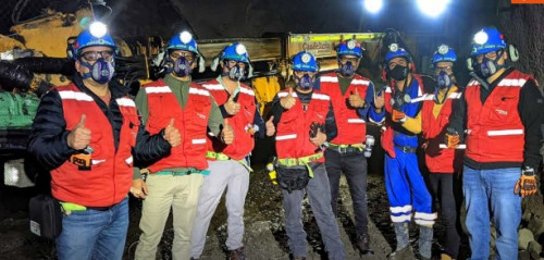 Grupo de trabajo de El Teniente conoció nuevas tecnologías en la Mina Candelaria