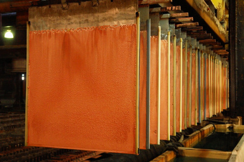 Precio del cobre cae a su mínimo en 17 meses
