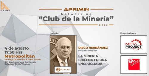 Presidente de Sonami será el principal expositor de Networking «Club de la Minería»