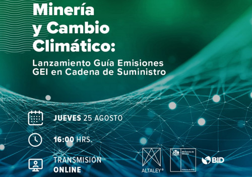 Ministerio de Minería, Alta Ley y el BID presentan estudio de huella de carbono en la industria del cobre