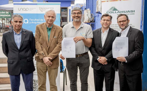 Alumnos de ingeniería civil de minas utilizarán laboratorio con simuladores aportados por Collahuasi y Komatsu