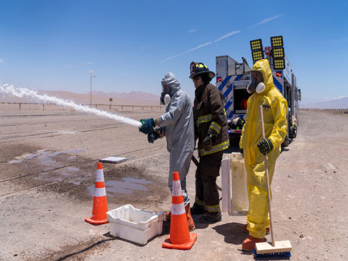 Estación Prat FCAB realizó simulacro de concentrado de cobre y ácido