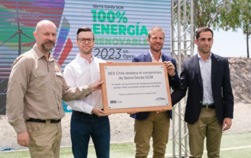 Minera Sierra Gorda SCM opera con 100% de energías renovables
