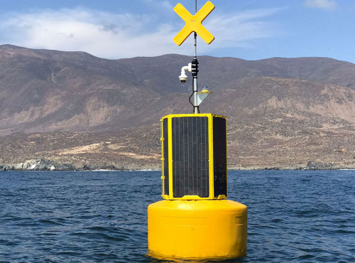 CMP: instalan primeras dos boyas hidroacústicas para la protección de la fauna marina en la Regíon de Coquimbo