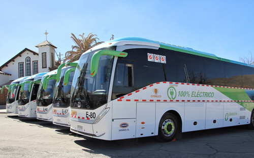 Codelco puso en marcha la flota de buses eléctricos más grande de la industria minera