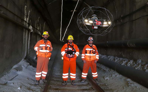 El Teniente implementa dron especializado para modelar túneles 3D en mina subterránea
