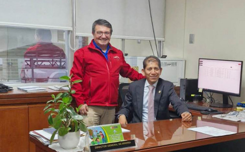 Presidente de la Cámara Minera de Chile se reunió con representantes del Ministerio de Energía y Minas de Perú