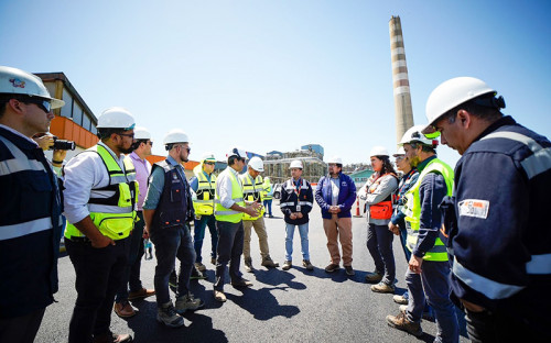 Subsecretaria de Minería conoció avances de inédita pavimentación con escoria de cobre