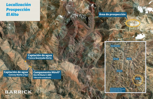 Barrick Chile presenta a evaluación la prospección minera “El Alto»
