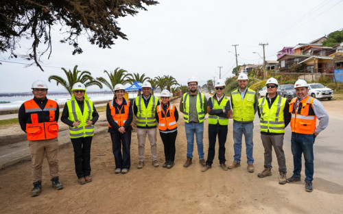 Codelco Ventanas impulsa proyecto piloto de pavimentación con escoria de cobre en Quintero y Puchuncaví