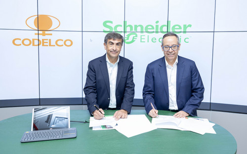 Codelco y Schneider Electric sellan acuerdo para impulsar la digitalización y eficiencia energética en minería