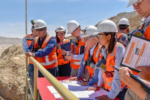 Presidente ejecutivo de Codelco supervisa en terreno avances del Proyecto Ripios de la GEL