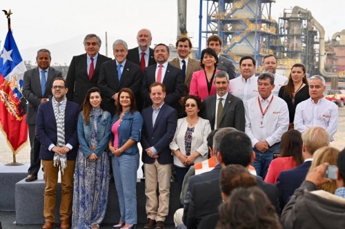 Inauguran primera etapa del proyecto modernización de Fundición Paipote de ENAMI