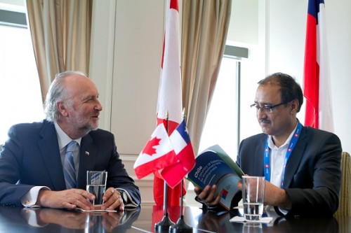 Ministros formalizan colaboración minera conjunta entre Chile y Canadá