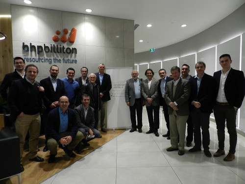 Delegación de la Experiencia Australia 2019 visita las oficinas de BHP y OZ Minerals en Adelaida