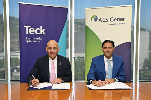 Teck y AES Gener anuncian acuerdo de energía renovable