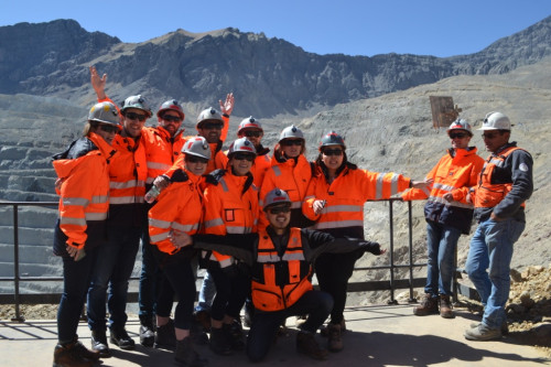 Estudiantes de la Universidad de British Columbia visitan División Andina de Codelco