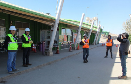 Vicepresidente de Operaciones Norte de Codelco supervisa en terreno medidas preventivas contra el coronavirus