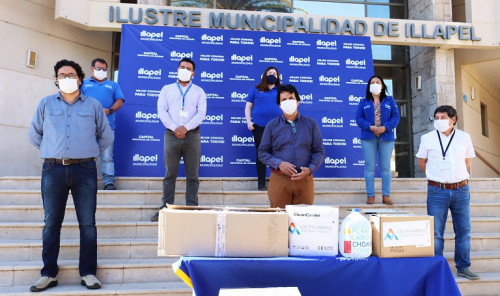 Minera Los Pelambres entrega artículos de protección para funcionarios de la salud en el Choapa