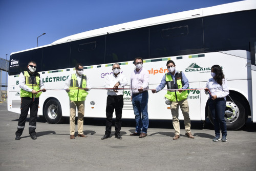 Collahuasi pone en marcha primeros buses eléctricos en la Región de Tarapacá