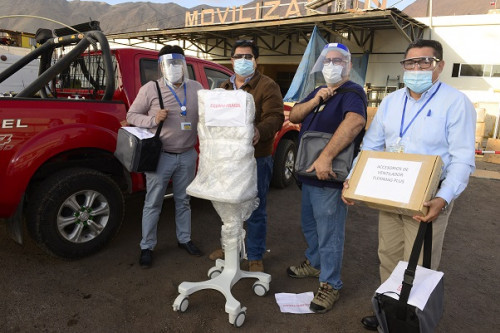 Minera Collahuasi gestiona 10 ventiladores mecánicos para apoyar a pacientes críticos de la red asistencial de salud en Tarapacá