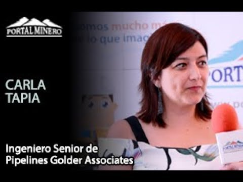 Carla Tapia, Ingeniero Senior de Pipelines Golder Associates